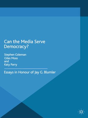 cover image of Can the Media Serve Democracy?
